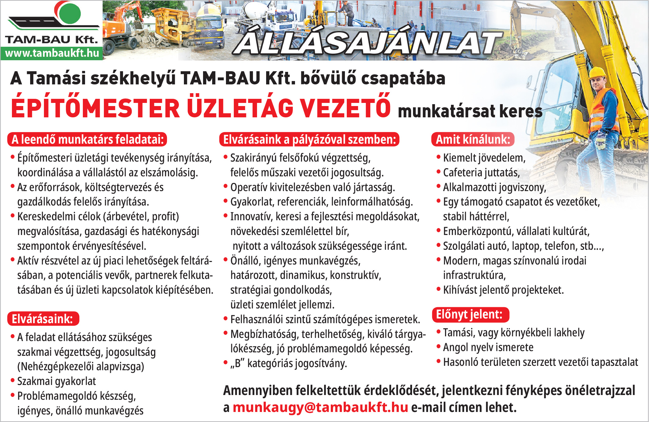 Tam-Bau állás_nehezgep